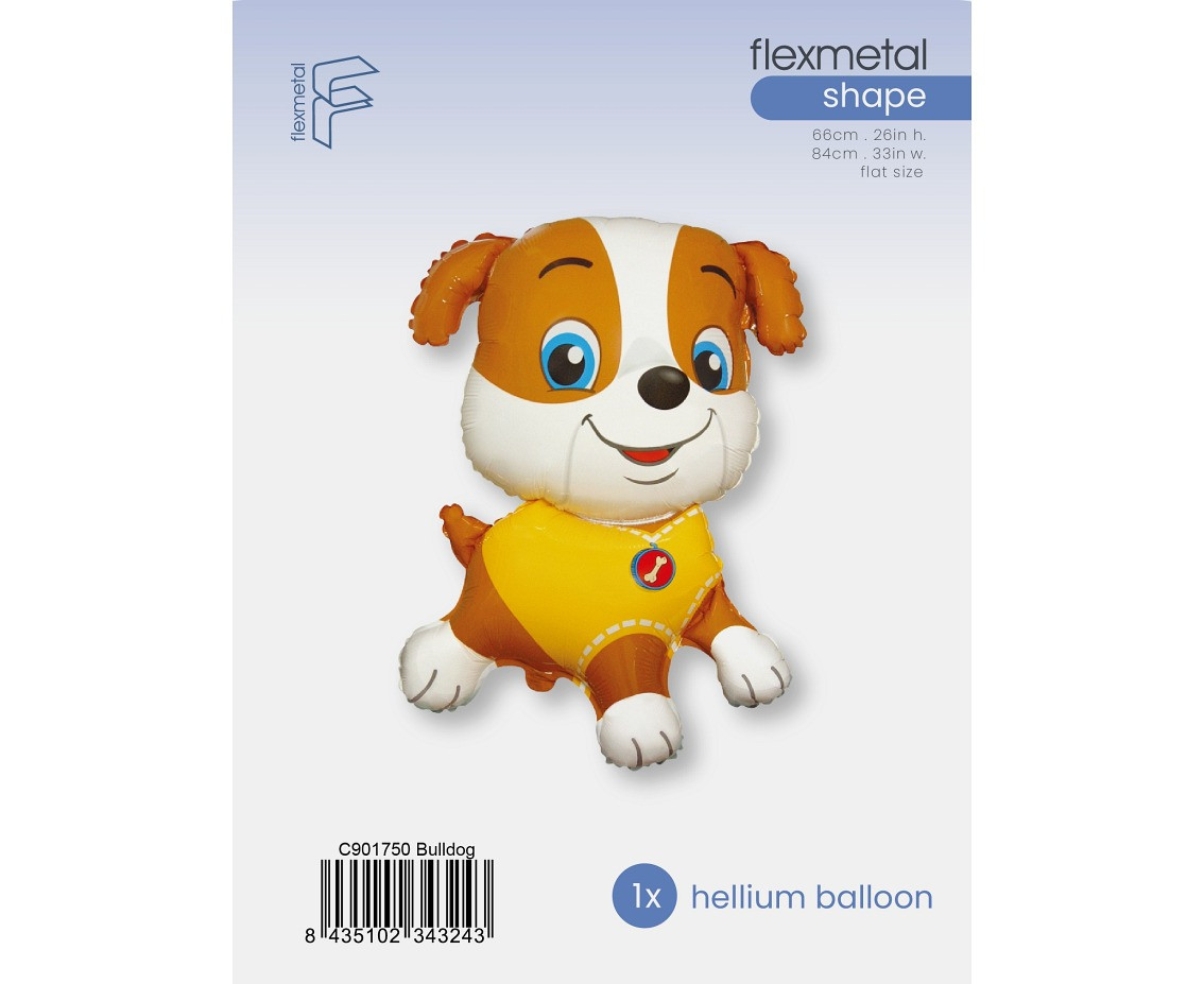 Foil Balloon 24" FX - Bulldog, packed