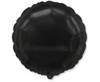 Foil Balloon 18" FX  - Round (black), packed