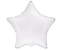 Foil Balloon 18" FX - Star (white), packed