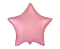 18" FX Foil Balloon - Star (Satin Light Pink Pastel), packed