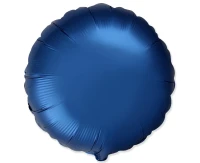 18" FX Foil Balloon - Round (Satin Navy Blue), packed EOL