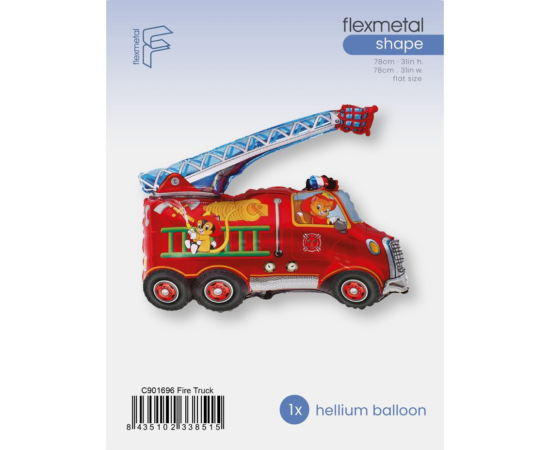 24" FX Foil Balloon - "Fire Truck", packed