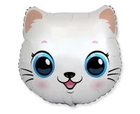 24" FX Foil Balloon - Kitten (Head), packed