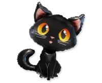24" FX Foil Balloon - Black Cat, packed