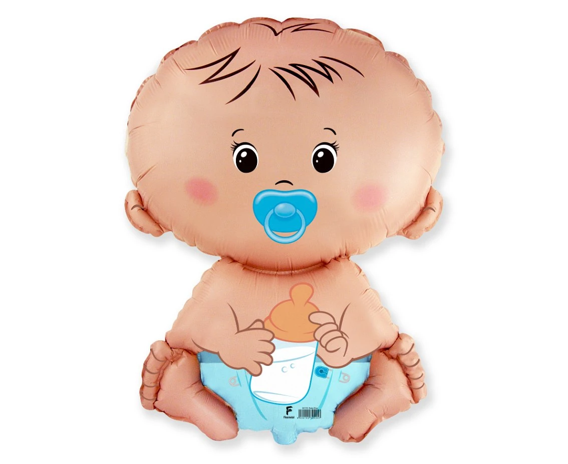 24" FX Foil Balloon - "Baby Boy", packed
