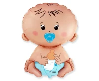 24" FX Foil Balloon - "Baby Boy", packed