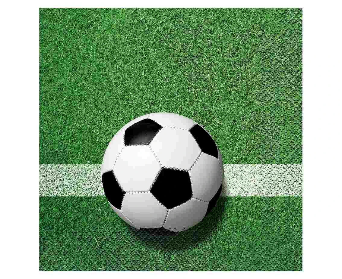 Paper napkins Football, 33x33 cm, 20 pcs