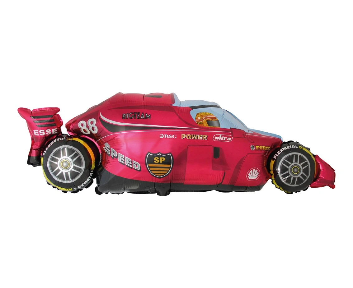 24" FX Foil Balloon - Formula 1 (red), packed