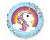 18" FX Foil Balloon - "Unicorn", packed