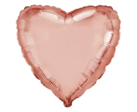 18" FX Foil Balloon - Heart (Rose Gold), packed