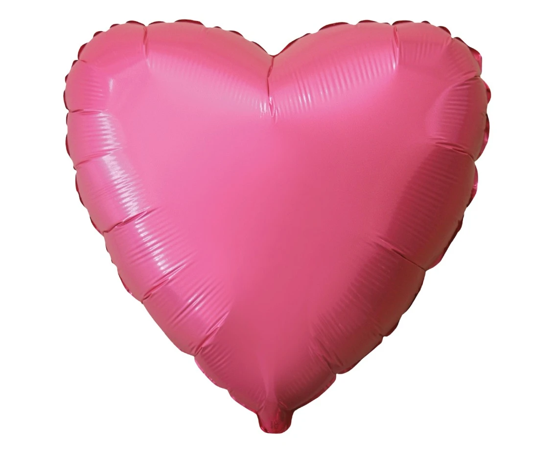 18" FX Foil Balloon - Heart (Pastel Red), packed