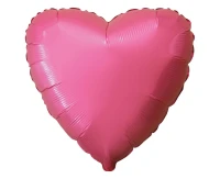 18" FX Foil Balloon - Heart (Pastel Red), packed