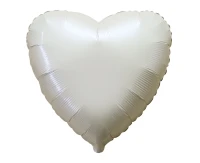 Foil Balloon 18" FX - Heart (Satin Cream), packed