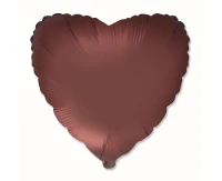 Foil Balloon 18" FX - Heart (Rooibos), packed EOL