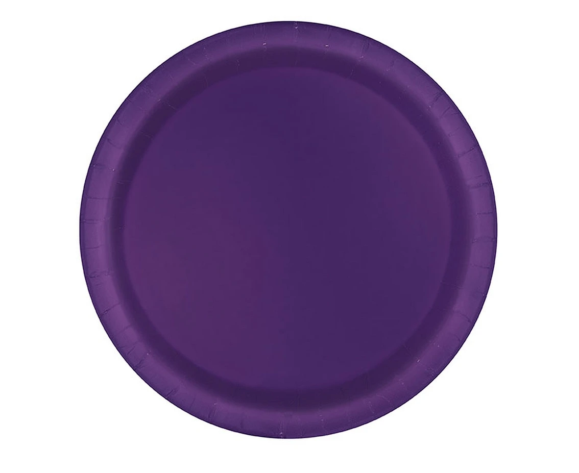 Paper plates purple, 23 cm, 8 pcs