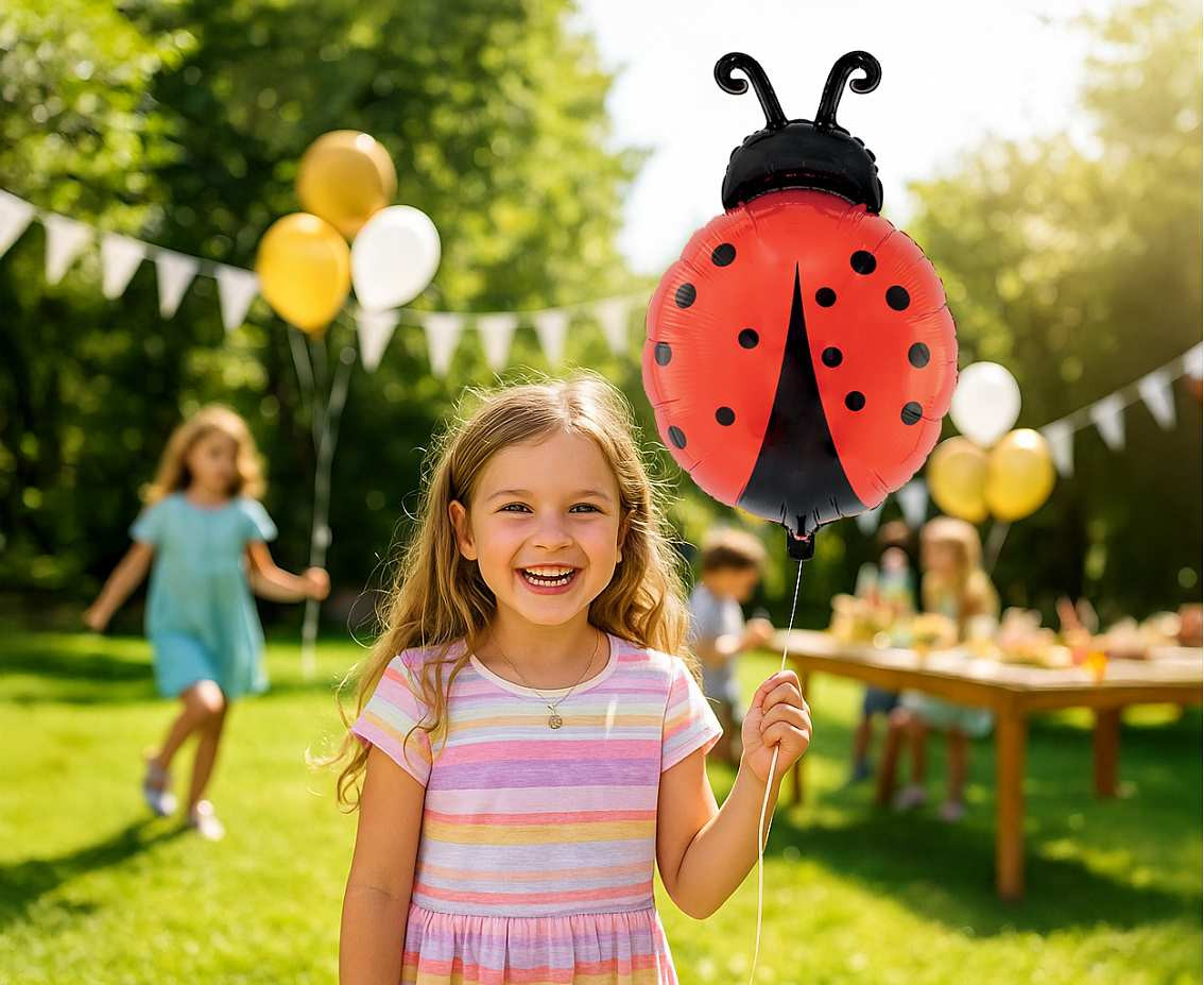 Foil balloon Ladybug,  36x52 cm