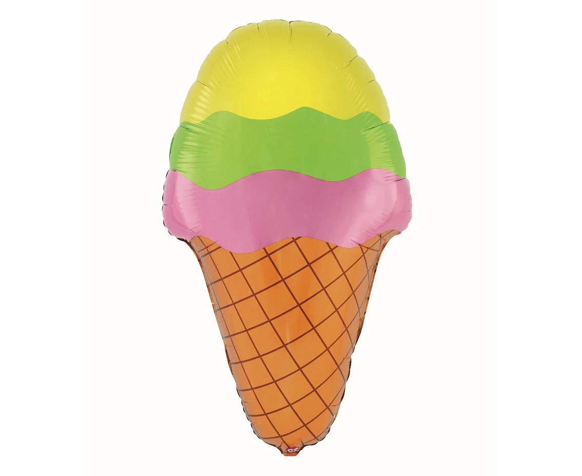 Foil balloon Colorful Ice cream, 34x59 cm