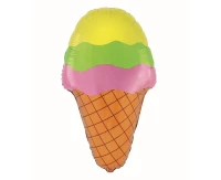 Foil balloon Colorful Ice cream, 34x59 cm