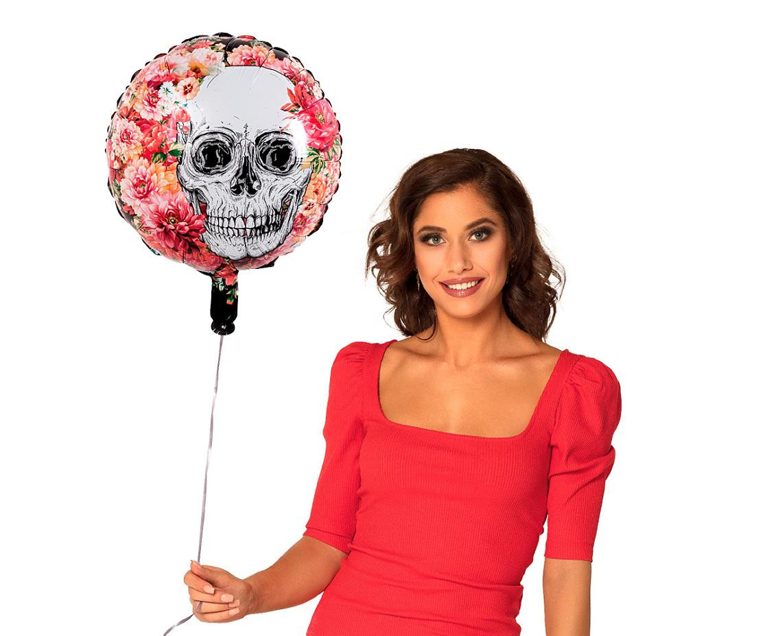Foil balloon Day of the Dead 45cm