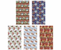 POLMAK Christmas decorative paper P2 200x70cm roll 1 sheet Star set of 9 Santa Clauses - Children''''s, Graphics