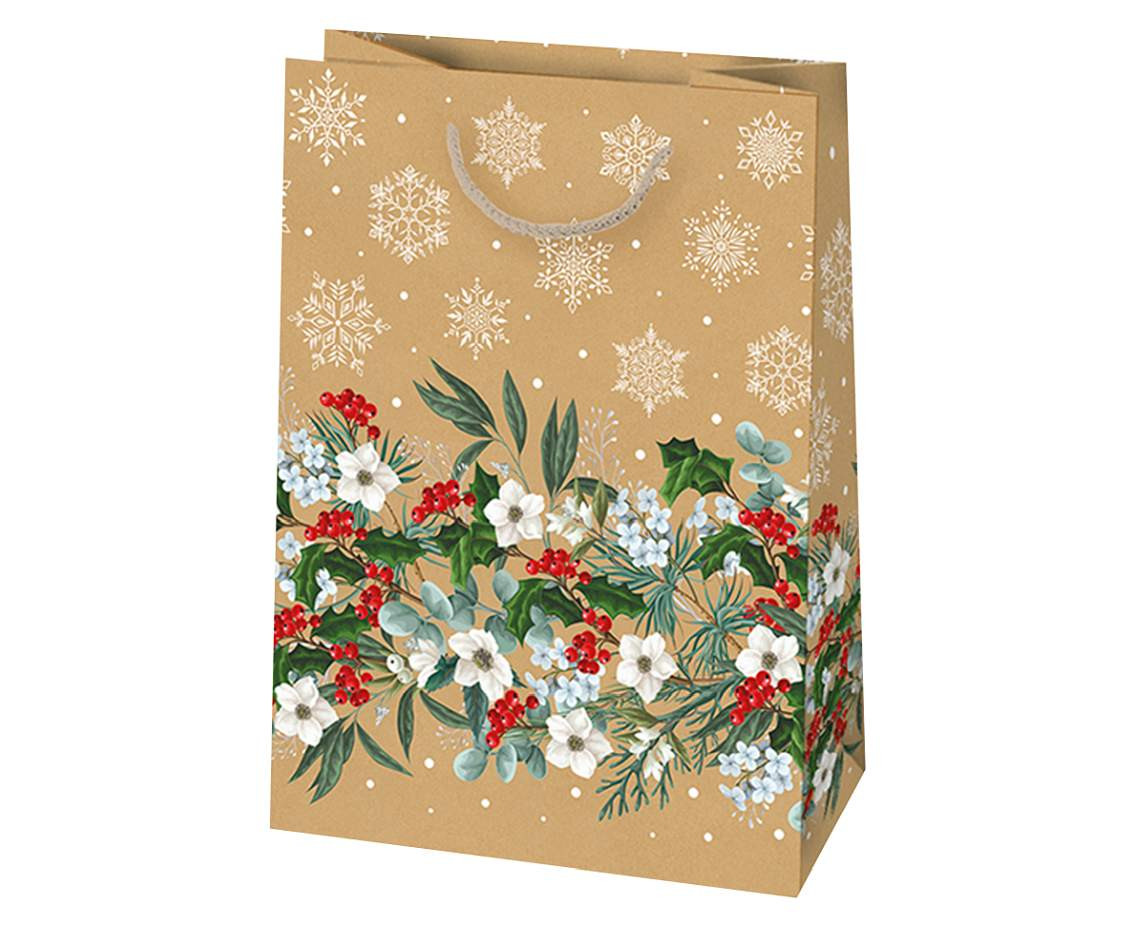 POLMAK Christmas Kraft Bag T9EK 290x400x120 - Children''''s, Santa Clauses, Kraft Paper 1 pc.