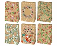 POLMAK Christmas Kraft Bag T5EK 230x320x110 Star Set of 85 Decorations - Children''''s, Santa Clauses, Kraft Paper 1pc.