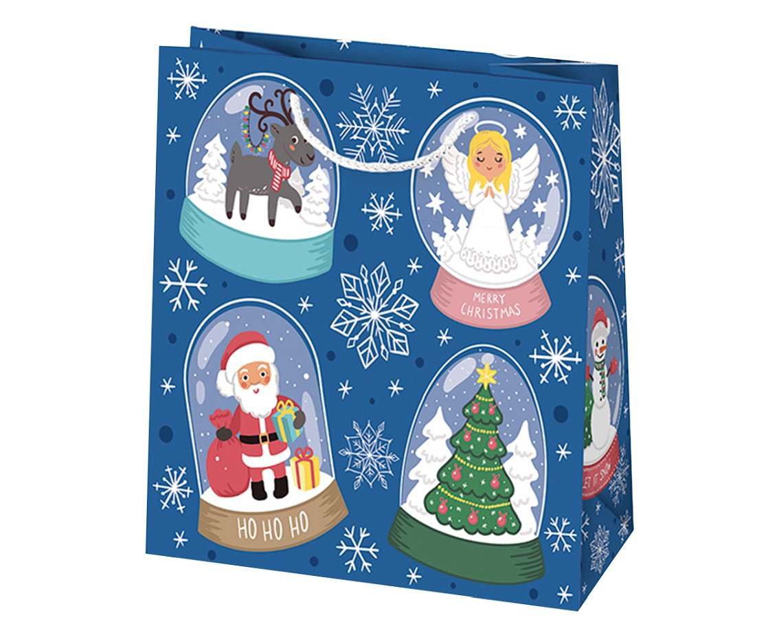 POLMAK Christmas decorative bag T2 155x155x80 Star set of 21 Santa Clauses - Children''''s 1 pc.