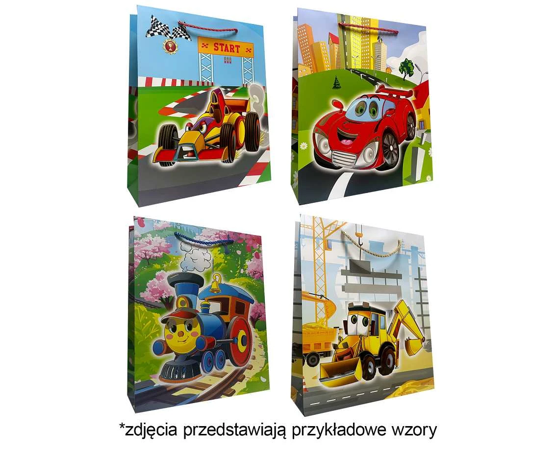 Gift bag A5 Cars18x23x10 cm. mix, 1 pc
