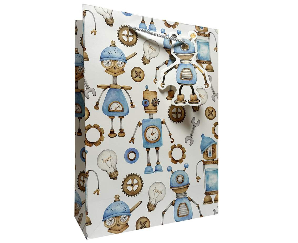 Gift bag A4 Boys mix 26x32x10 cm. mix, 1 pc