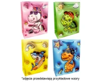 Gift bag A3 Animals 31x40x12 cm. mix, 1 pc