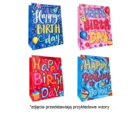 Gift bag A5  A5 Happy Birthday 18x23x10 cm. mix, 1 pc
