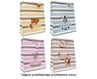 Gift bag A4 Girls mix 26x32x10cm, mix 1 pc