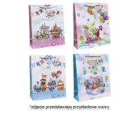 Gift bag A4 Dots 26x32x12cm, mix 1 pc