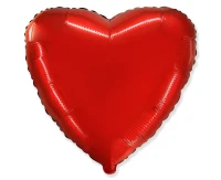 Foil balloon 18" FX - Heart, red, packed
