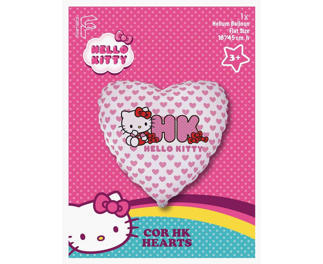 Foil balloon 24" FX - Hello Kitty (paper packaging),  packed