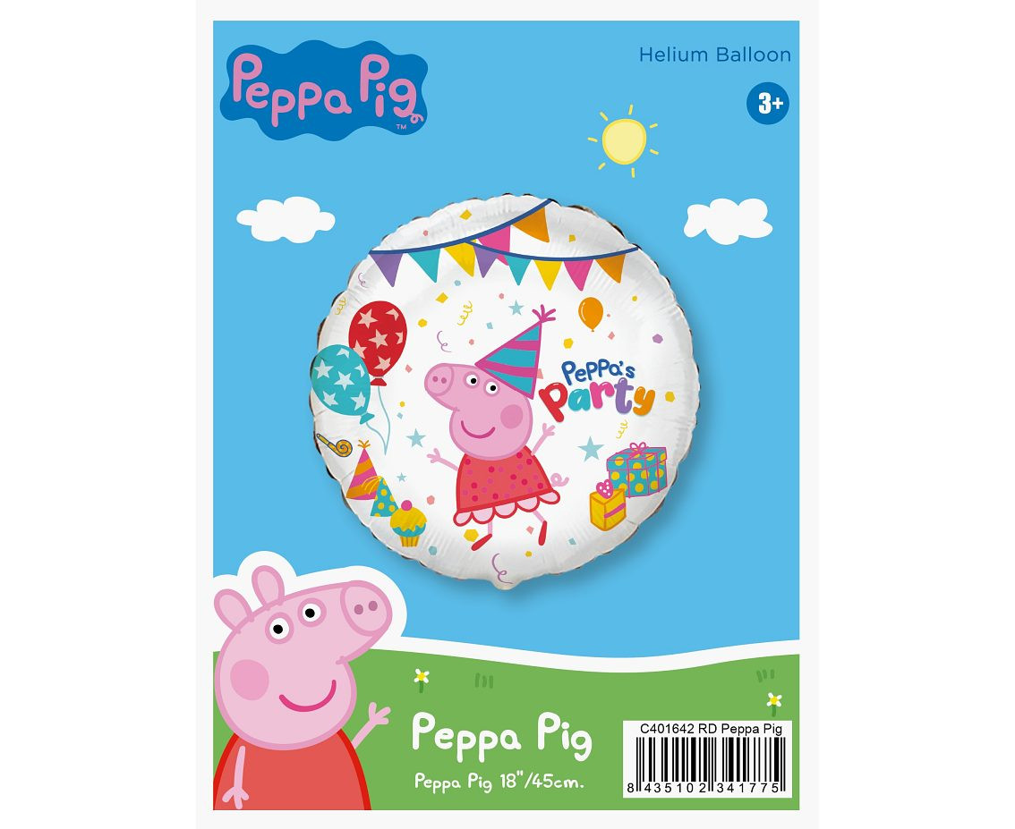 Foil balloon 18" FX - Peppa, packed