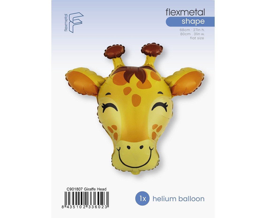 Foil balloon 24" FX Giraffe, packed