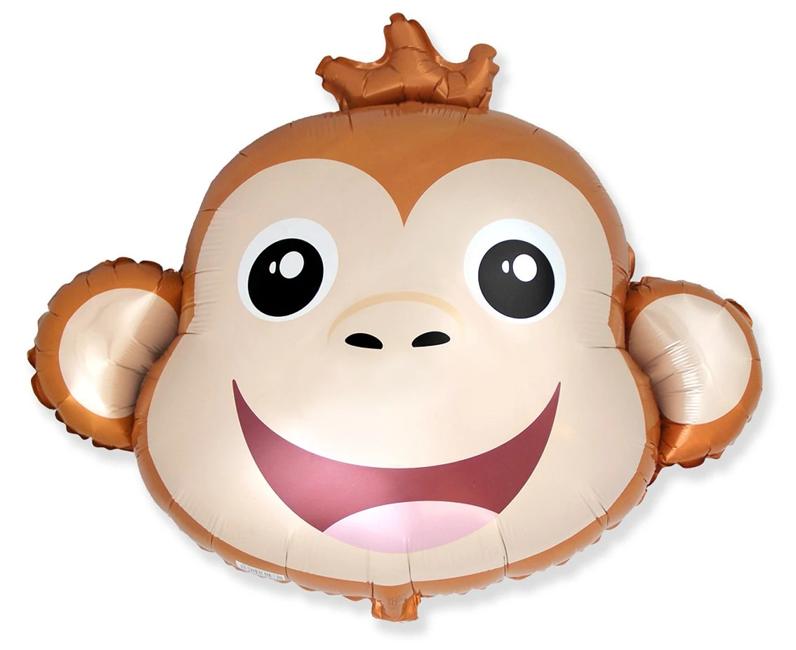 Foil balloon FX 24" - Monkey, packed