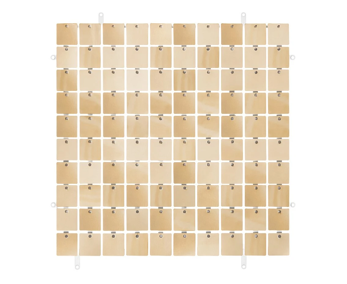 Decorative panel champagne, transparent background type B, 30x30 cm / 100 squares