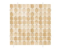 Decorative panel champagne, transparent background type B, 30x30 cm / 100 squares