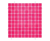 Decorative panel fuchsia, transparent background type B, 30x30 cm / 100 squares
