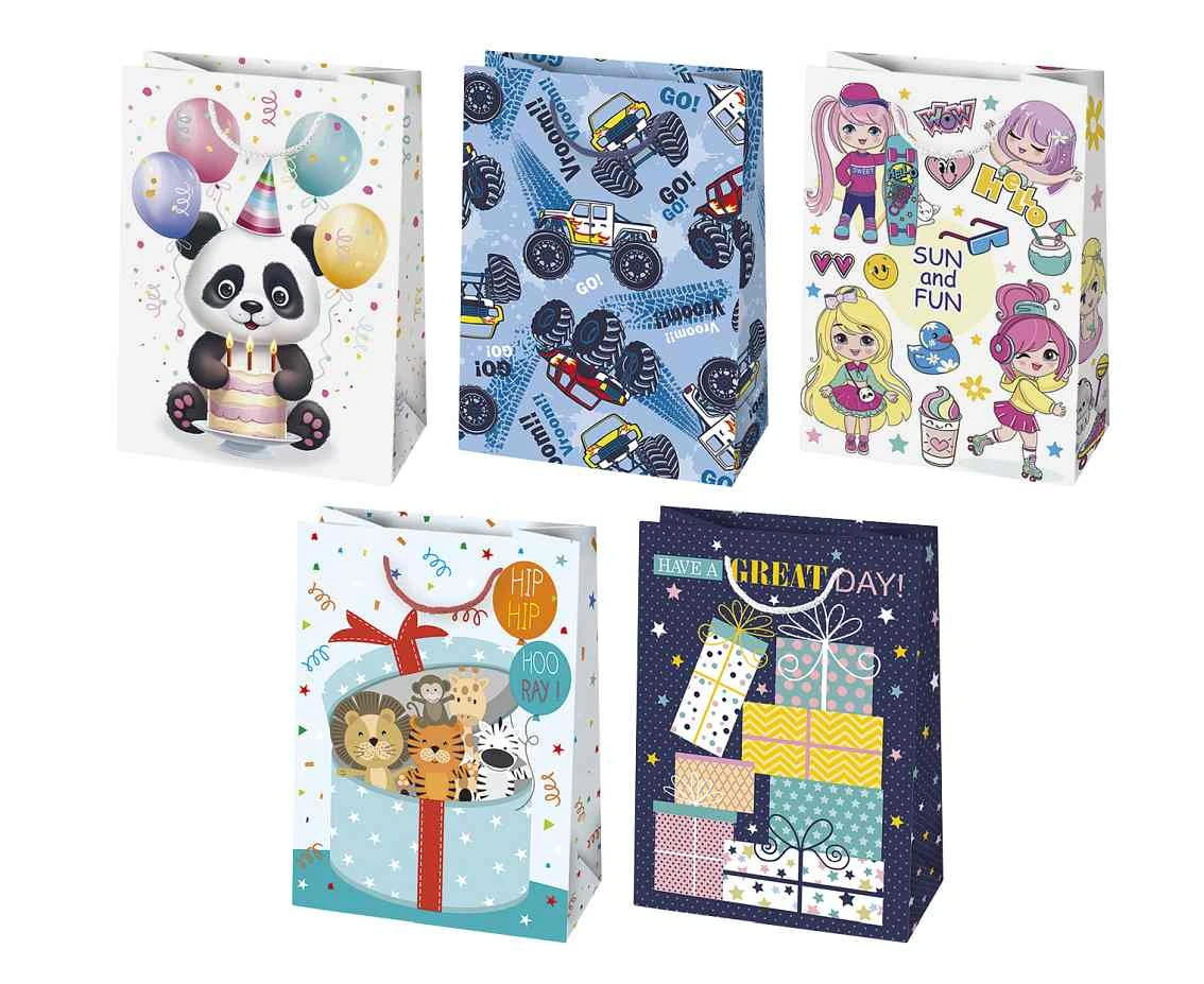 POLMAK Decorative bag T10 345x480x130 General set 42 Children''''s - Boy, Girl, Graphics, mix, 1 pc.