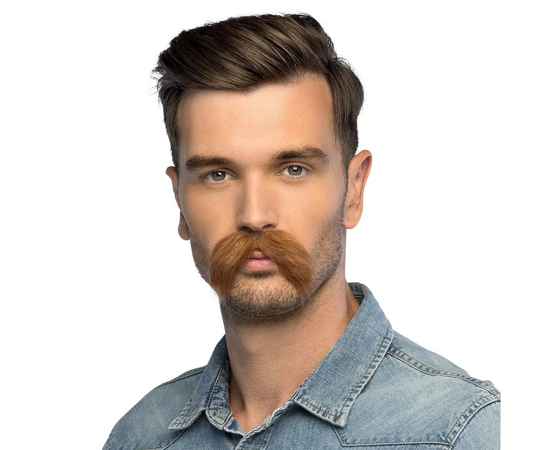 Brown mustache