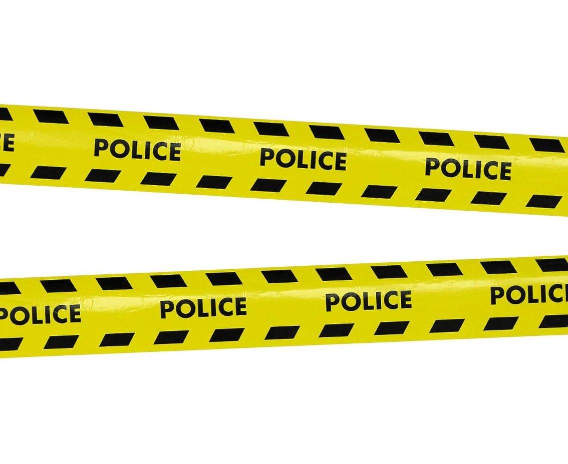 PE barrier tape ''POLICE'' 15m