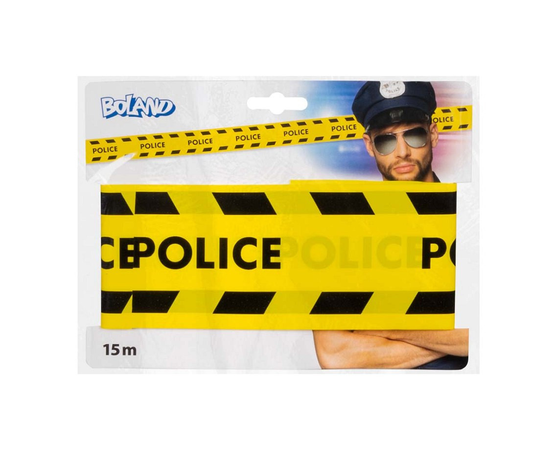 PE barrier tape ''POLICE'' 15m
