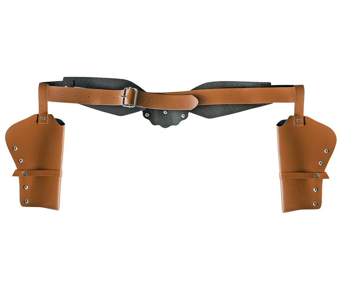 Double cowboy holster Sheriff 2 brown (125 cm)