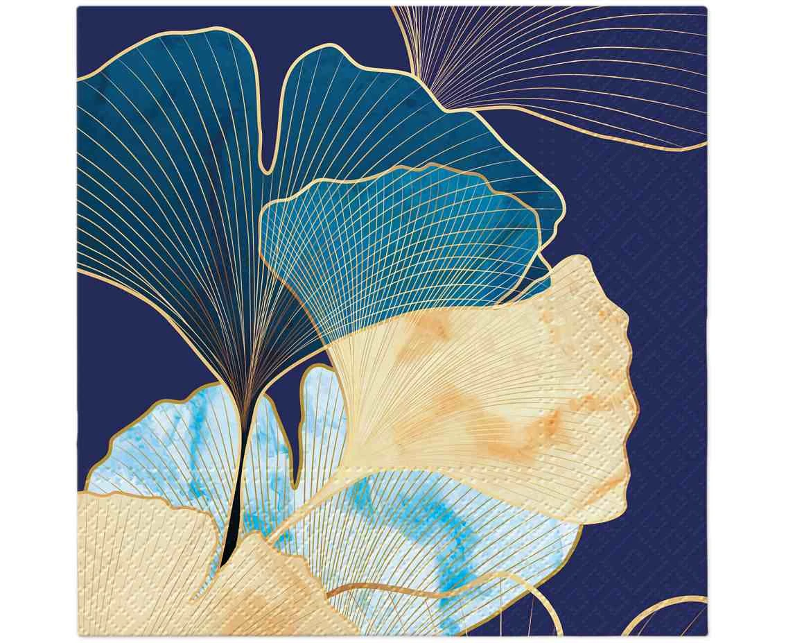 PAW Paper napkins Ginko flowers 33x33 cm, 20 pcs