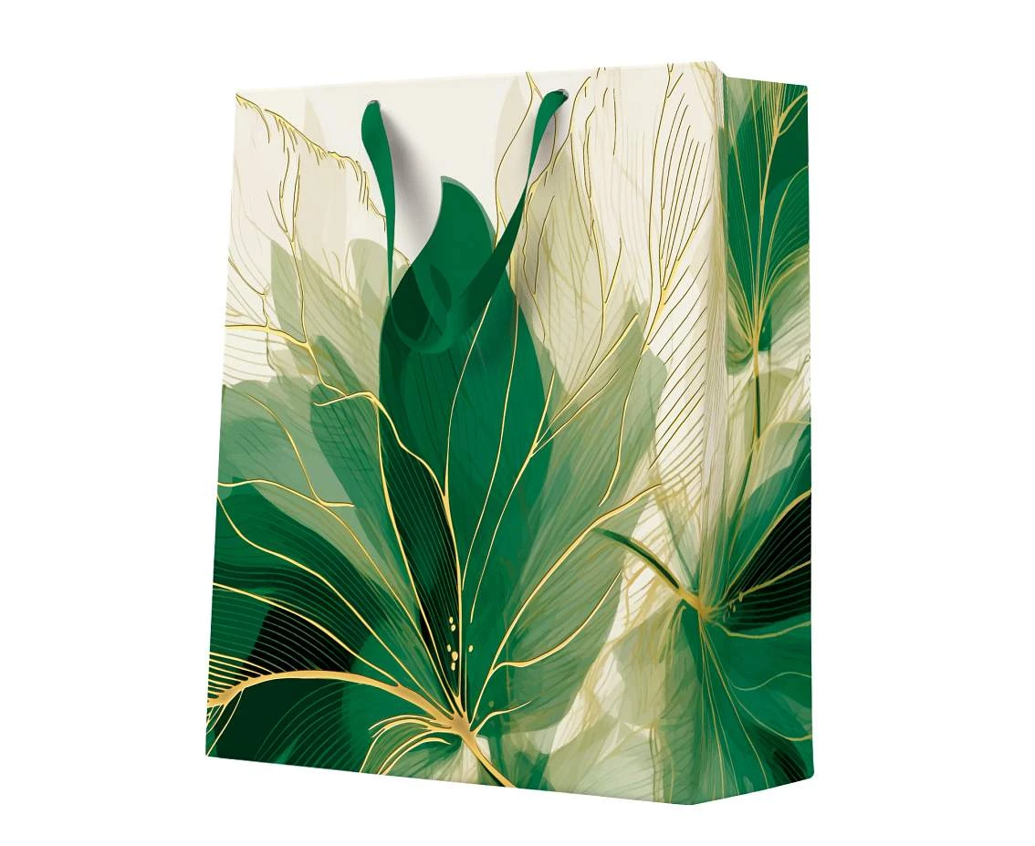 PAW Gift bag Premium Jungle bloom 26x33x13 cm, 1 pc
