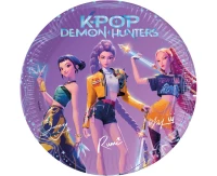 Paper plates K-POP DEMON HUNTERS 23 cm, 8 pcs.