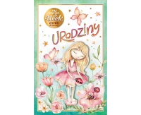 Birthday Card with an Attached Number, Girl, 13x20.5 cm
